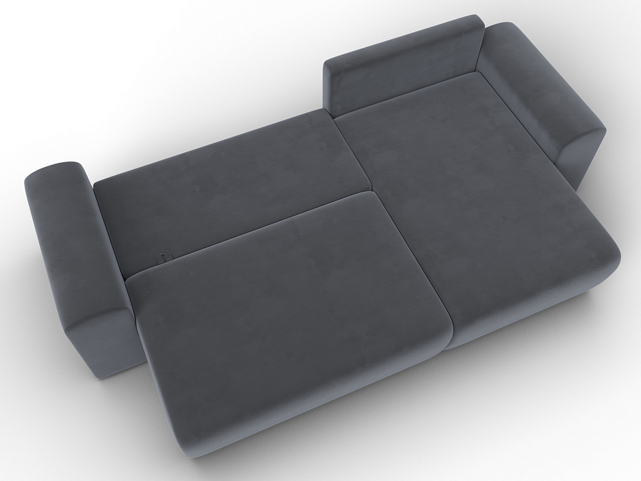 Диван угловой Лига-099 угол универсальный (seven 17 серый)