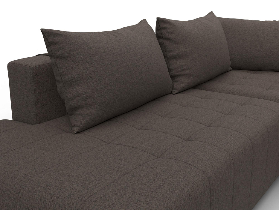 Диван угловой Лига-103 НПБ угол правый (амур 05 коричневый)