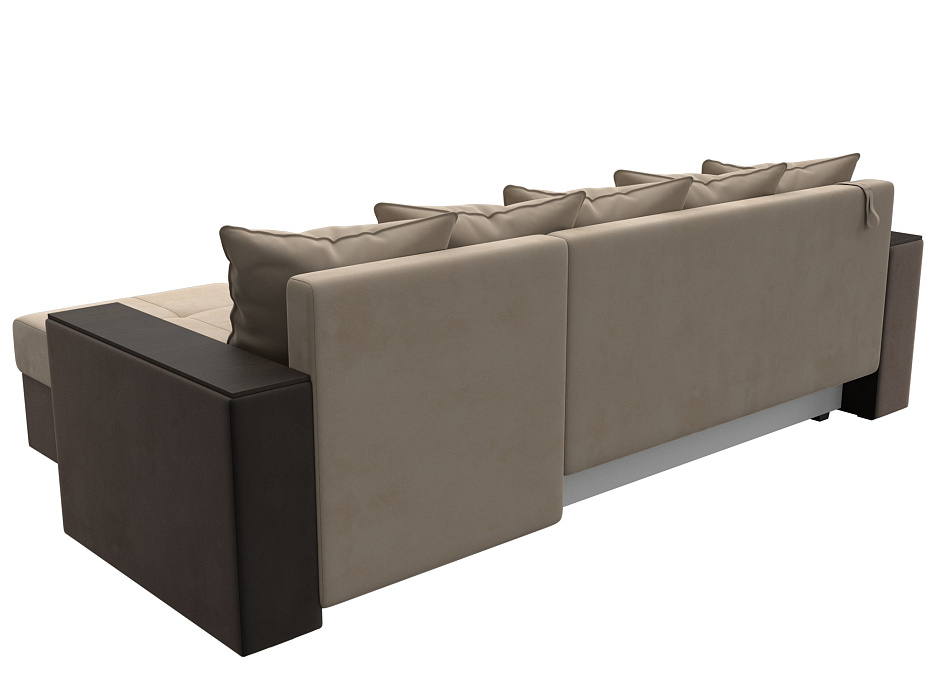Диван угловой Дубай Лайт угол универсальный (бежевый;коричневый)