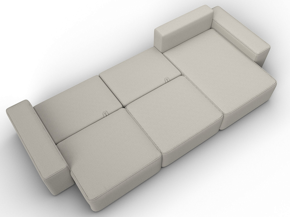 Диван угловой Лига-074 угол универсальный (амур 02 бежевый)