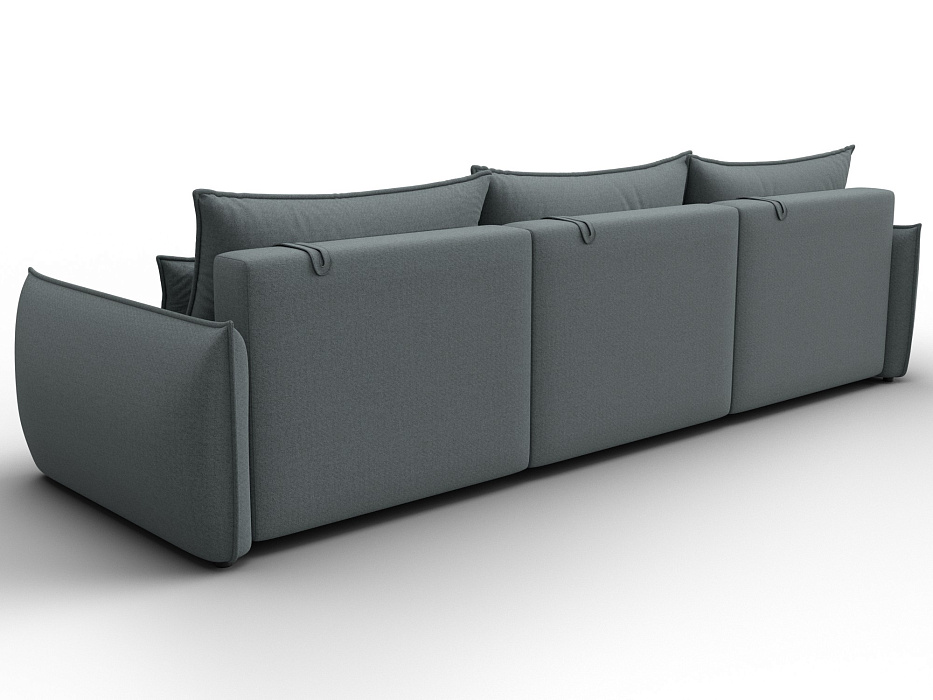 Диван прямой Лига-051 НПБ Лонг (амур 07 серый)