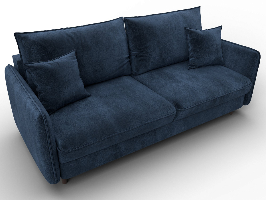 Диван прямой Лига-064 НПБ (tower 13 синий)