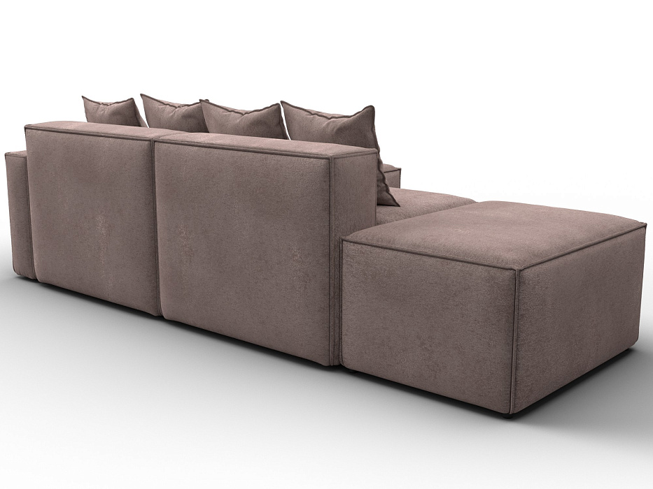 Диван угловой модульный Лига-063 угол правый (tower 05 бежевый)