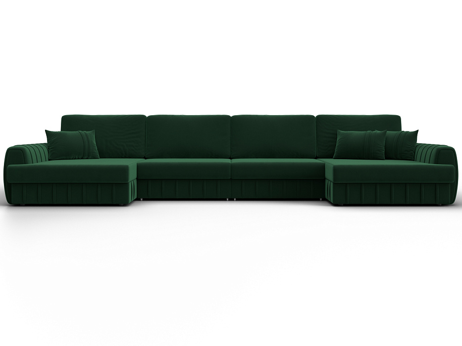 Диван П-образный Лига-057 НПБ Лонг (seven 626 зеленый)