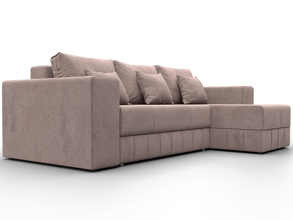 Диван угловой Лига-076 угол универсальный (tower 05 бежевый)