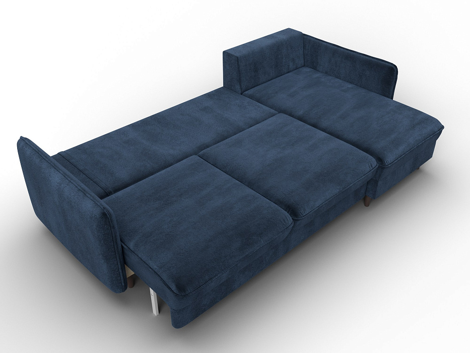Диван угловой Лига-064 НПБ угол универсальный (tower 13 синий)