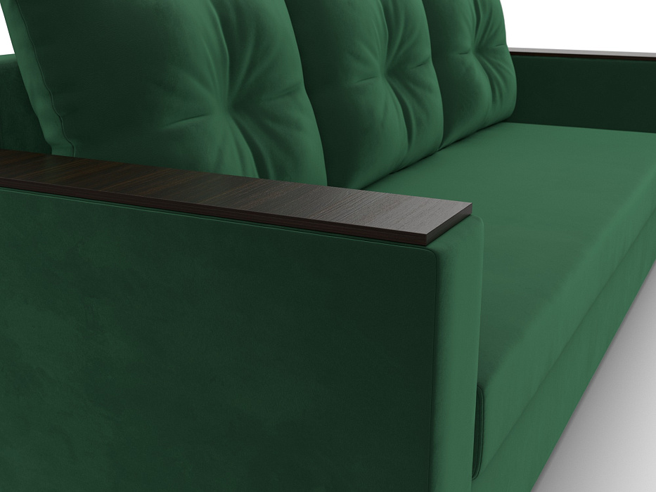 Диван прямой Атланта без стола (seven 626 зеленый)