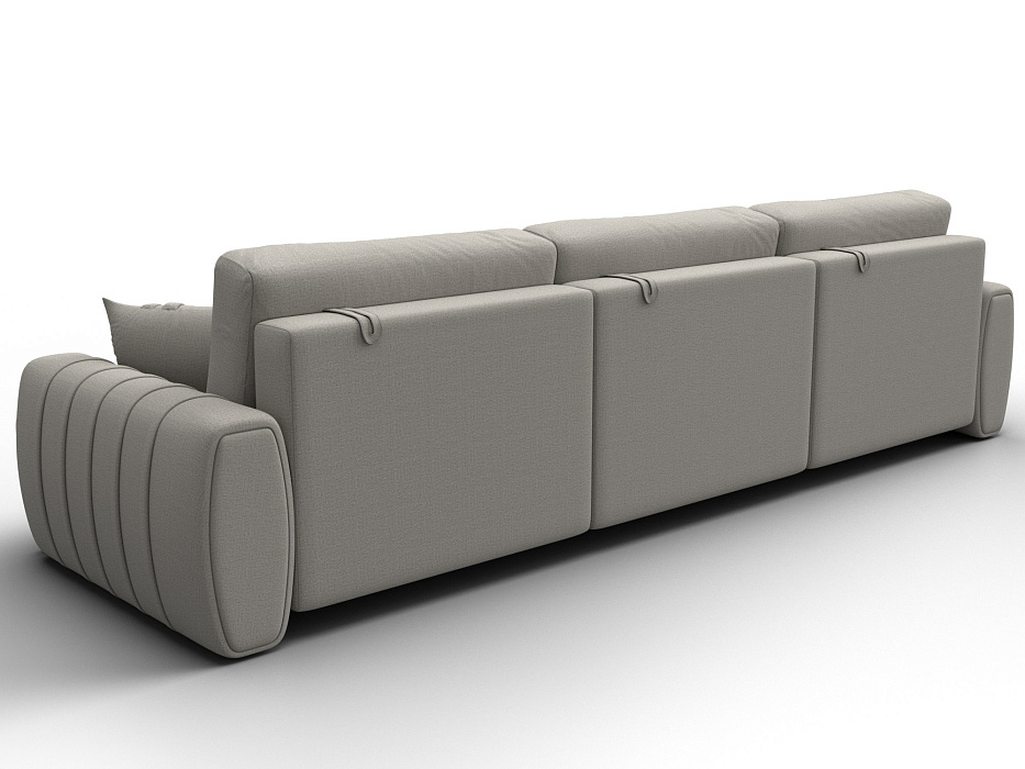 Диван прямой Лига-057 НПБ Лонг (амур 02 бежевый)