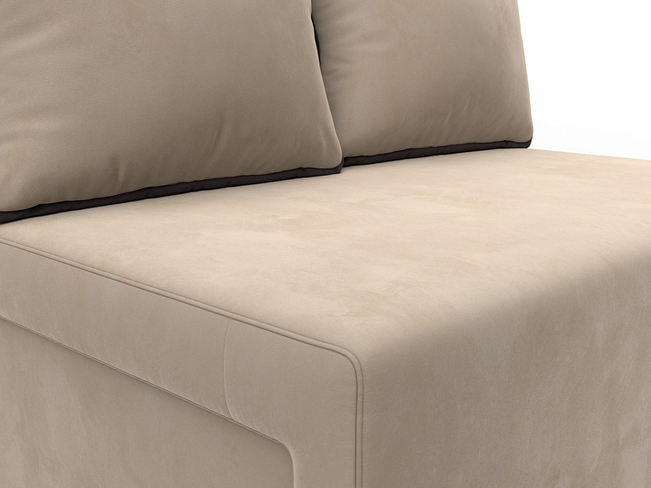 Диван прямой Лагуна (seven 729 бежевый;seven 727 коричневый)