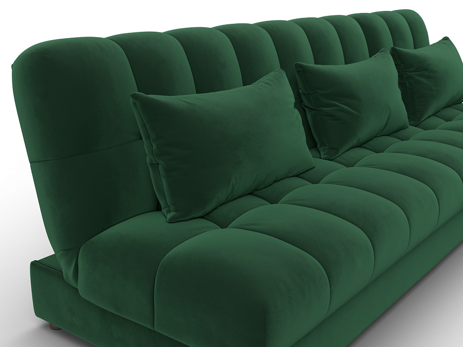 Диван угловой Лига-116 НПБ угол правый (seven 626 зеленый)
