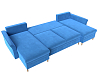 П-образный диван София (голубой цвет)