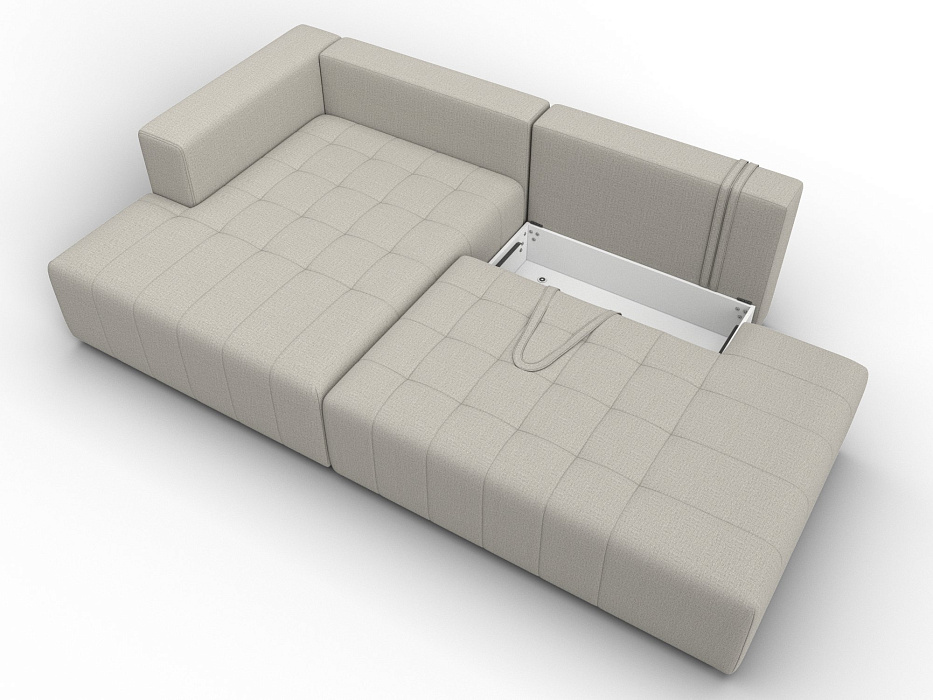 Диван угловой Лига-103 НПБ угол левый (амур 02 бежевый)