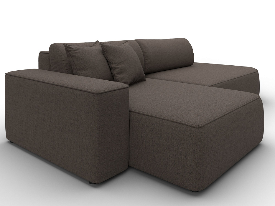 Диван угловой Лига-065 БП угол левый (амур 05 коричневый)