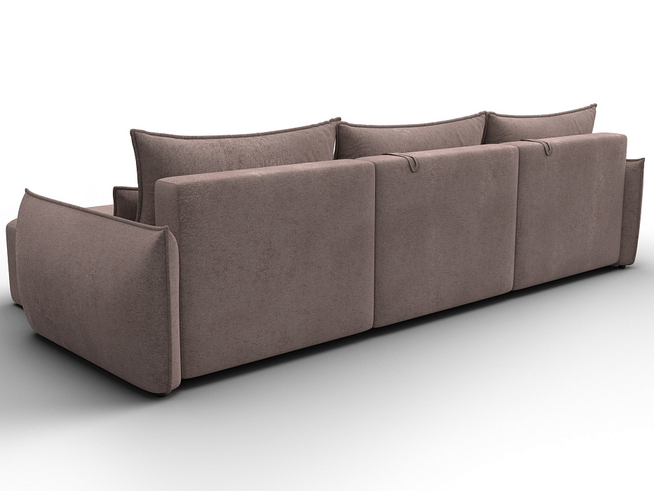 Диван угловой Лига-051 НПБ Лонг угол универсальный (tower 05 бежевый)