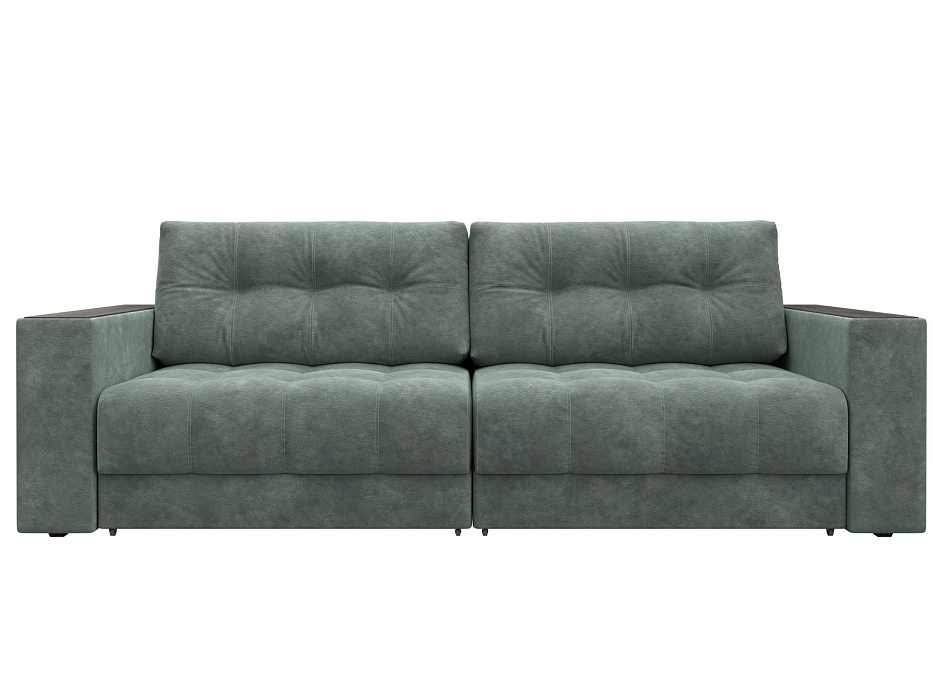 Диван прямой с декором Лига-049 НПБ (brut 08 зеленый) Диван прямой с декором Лига-049 НПБ (brut 08 зеленый)