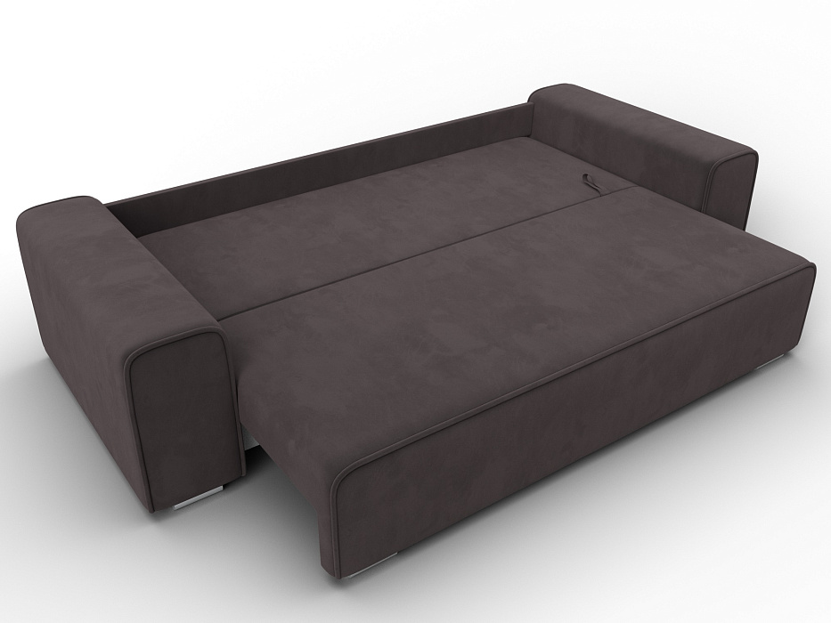 Диван прямой Лига-029 (коричневый)