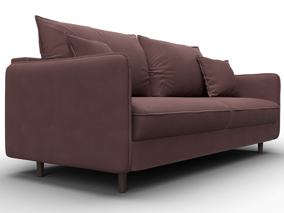 Диван прямой Лига-064 НПБ (joly 09 бордовый)