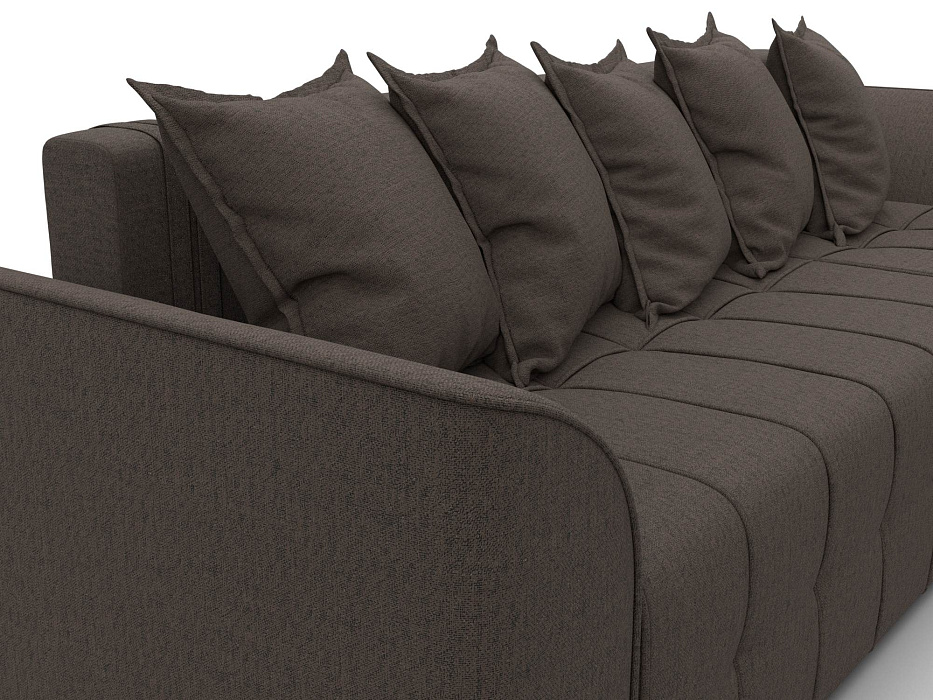 Диван угловой Лига-113 угол правый (амур 05 коричневый)