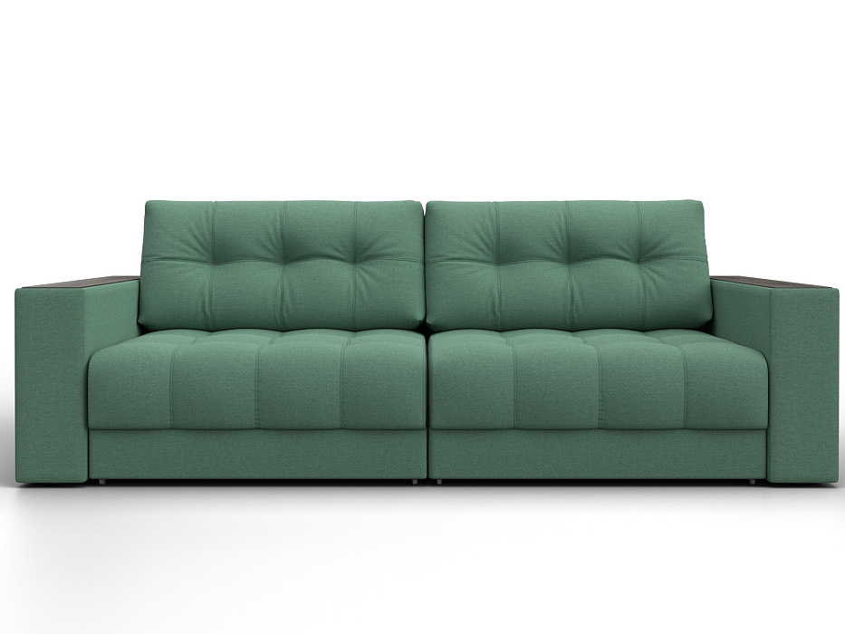 Диван прямой с декором Лига-049 НПБ (амур 11 зеленый)