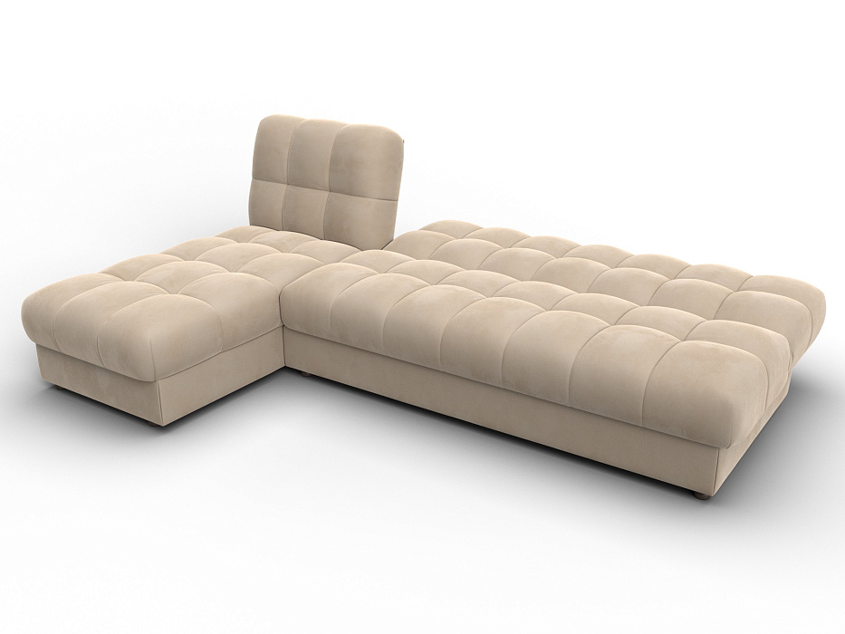 Диван угловой Лига-116 НПБ угол левый (seven 729 бежевый)