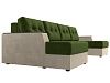 П-образный диван Эмир (зеленый\бежевый)