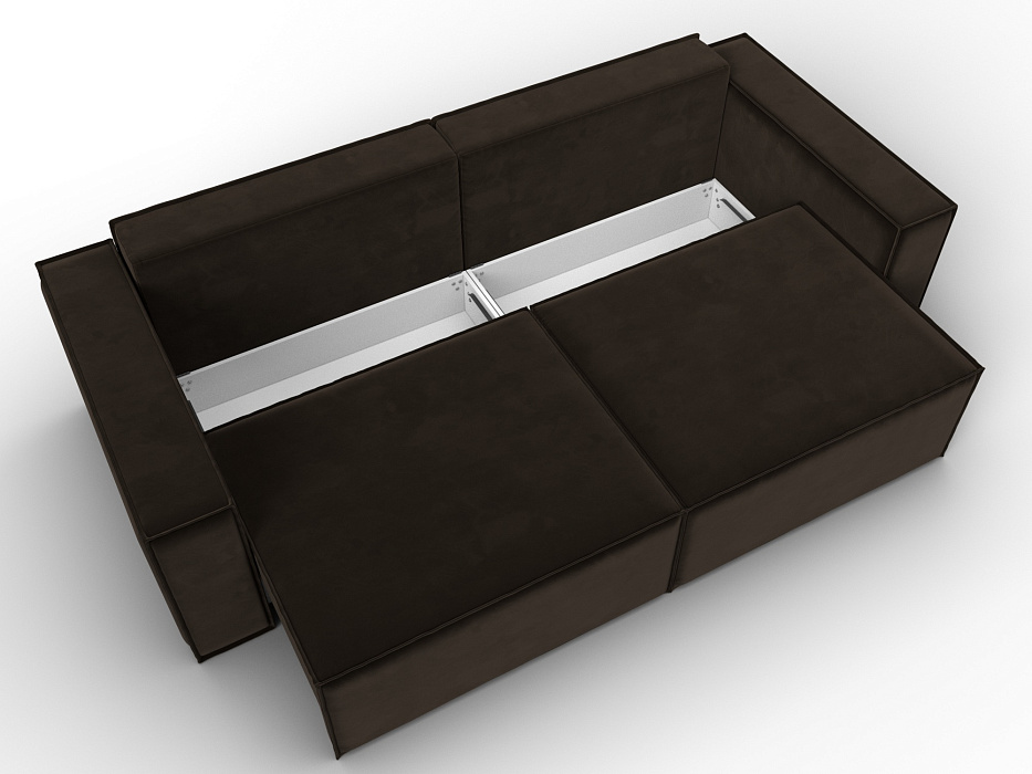 Диван прямой Куба (коричневый)