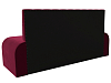 Кухонный прямой диван Кармен Люкс (бордовый цвет)