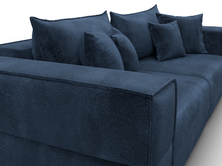 Диван прямой Лига-058 НПБ (tower 13 синий)