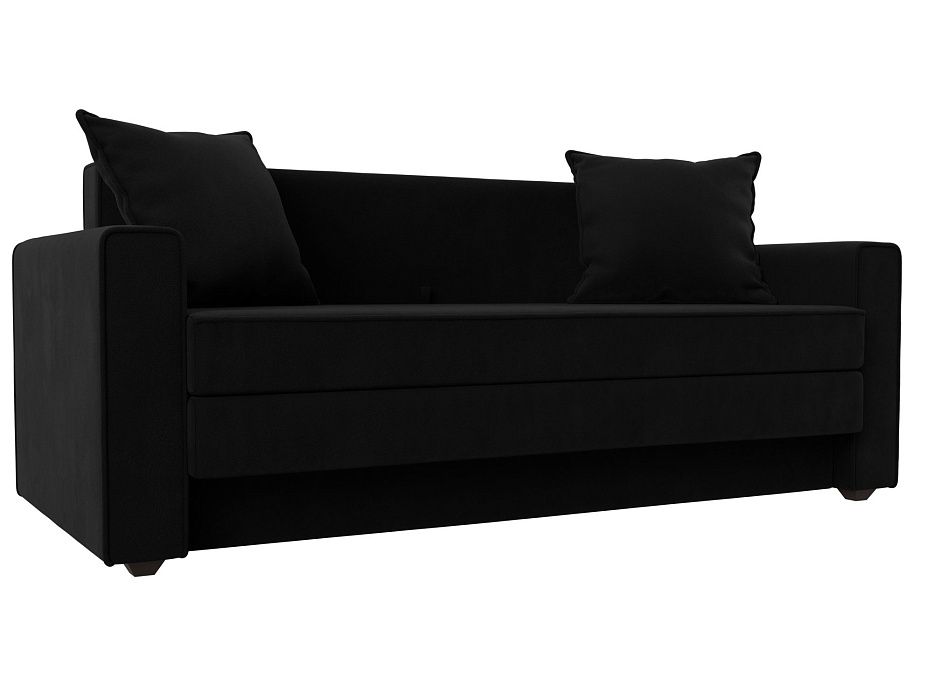 Прямой диван Лига-012 (черный)