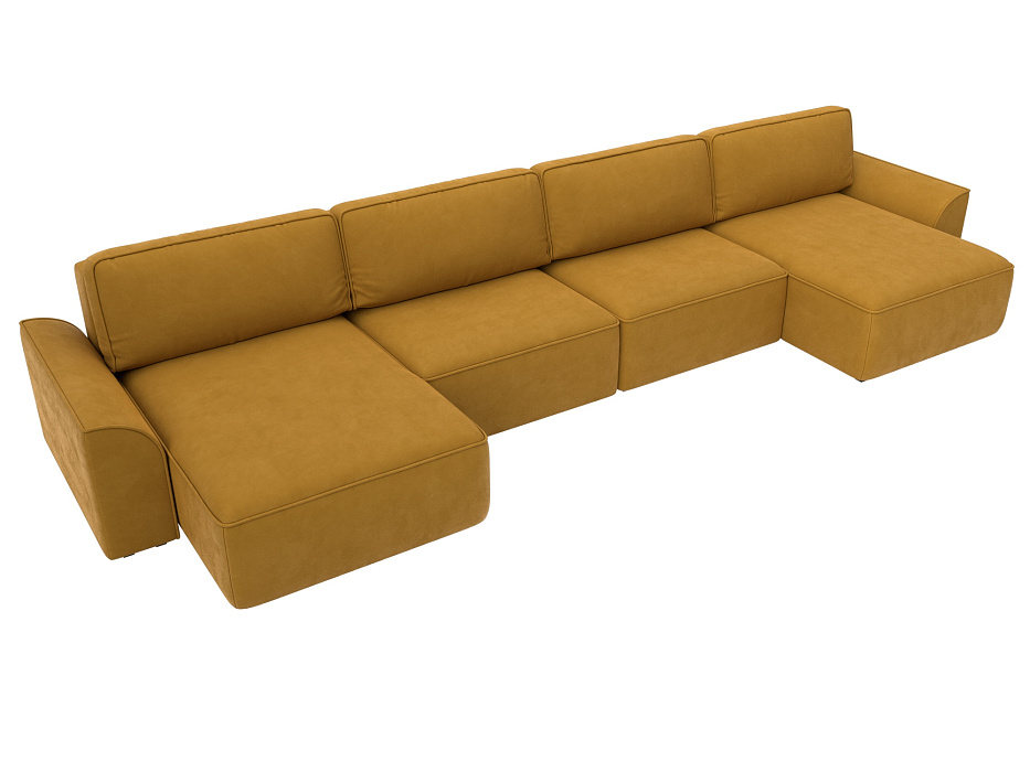Диван П-образный Лига-048 НПБ лонг (brut 10 желтый) Диван П-образный Лига-048 НПБ лонг (brut 10 желтый)