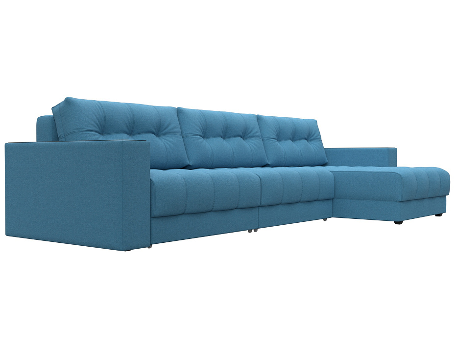 Диван угловой с декором Лига-049 НПБ Лонг (амур 10 голубой) Диван угловой с декором Лига-049 НПБ Лонг (амур 10 голубой)