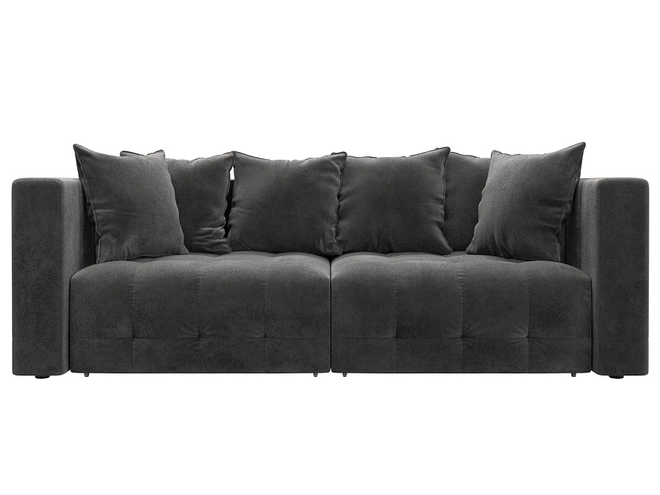 Диван прямой Лига-052 НПБ (tower 10 серый)