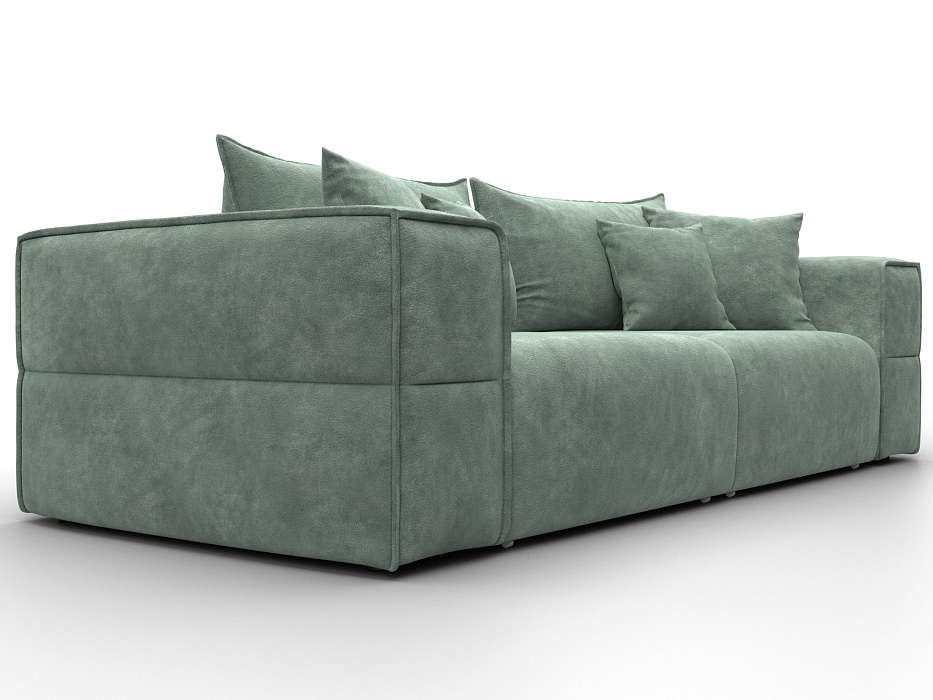 Диван прямой Лига-058 НПБ (brut 08 зеленый)