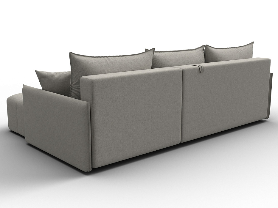 Диван угловой Лига-054 НПБ угол универсальный (амур 02 бежевый)