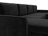 П-образный диван София (черный цвет)