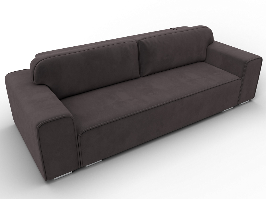 Диван прямой Лига-029 (коричневый)