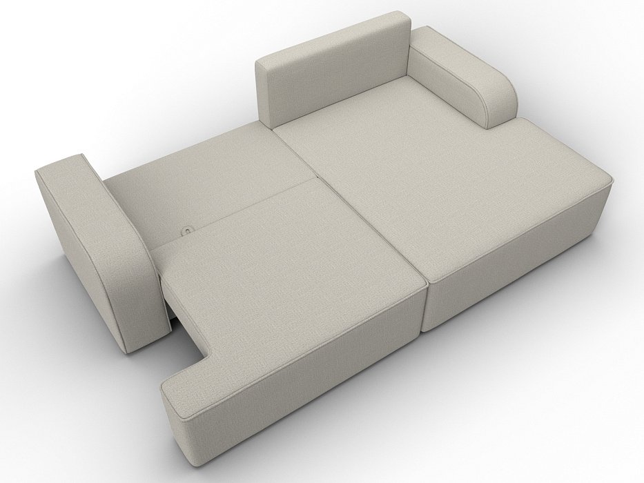 Диван угловой Лига-120 угол правый (амур 02 бежевый)