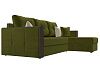 Угловой диван Валенсия правый угол (зеленый цвет)