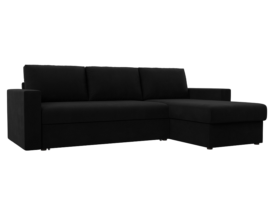 Угловой диван Траумберг правый угол (черный цвет)