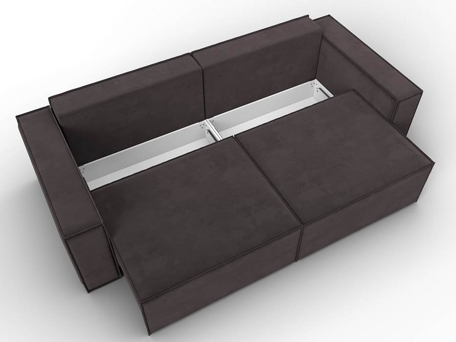 Диван прямой Куба (коричневый)