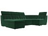 П-образный модульный диван Холидей Люкс (зеленый цвет)