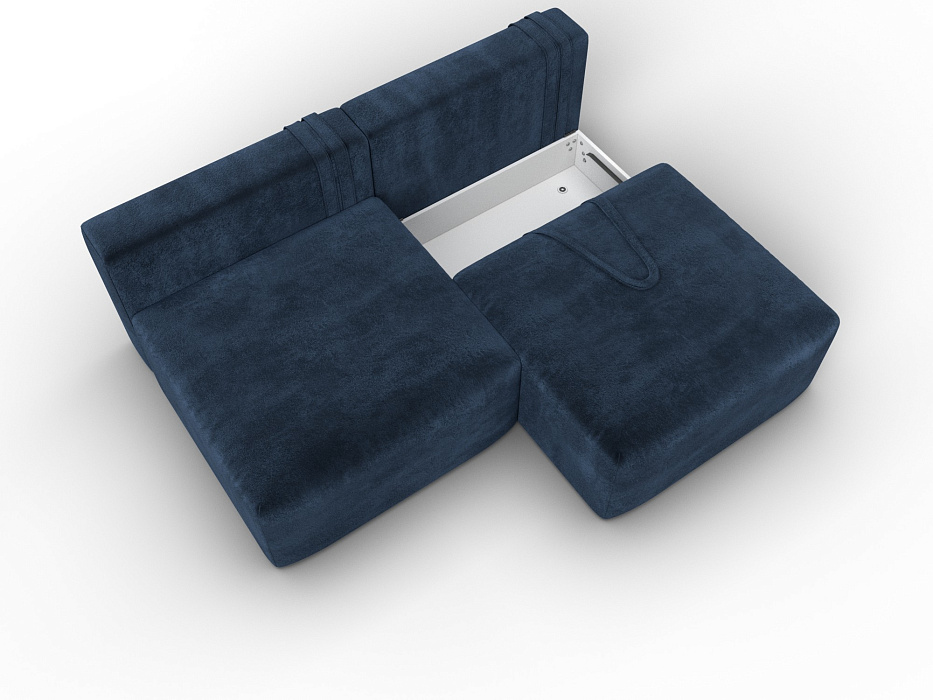 Диван прямой модульный Лига-060 НПБ (tower 13 синий)