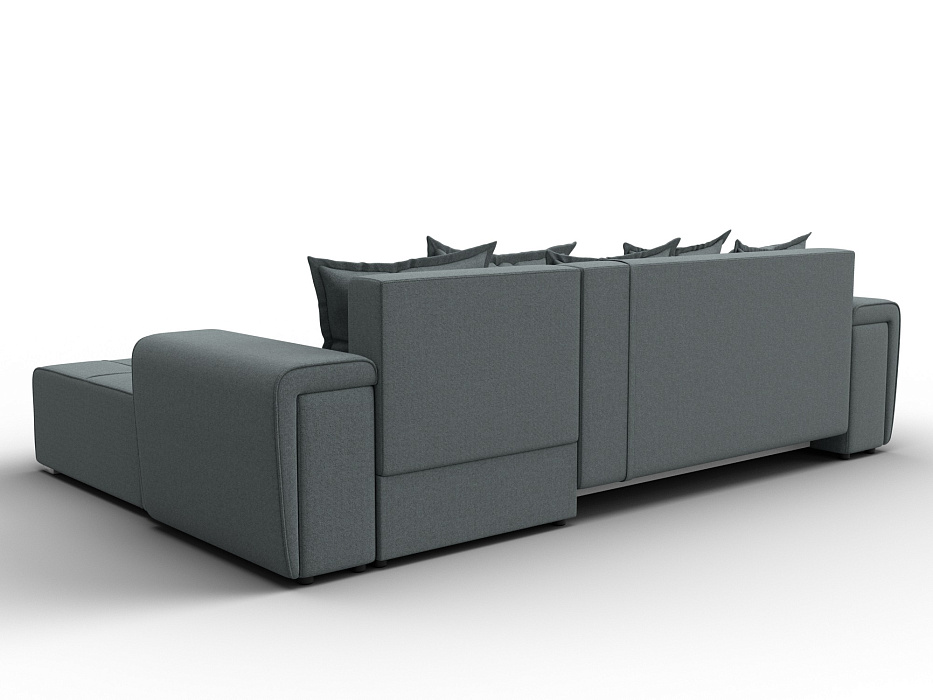 Диван угловой Лига-121 правый угол (амур 07 серый)