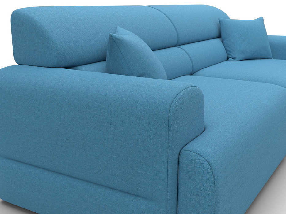 Диван прямой Лига-109 НПБ (амур 10 голубой)