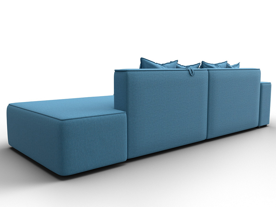 Диван угловой Лига-079 угол левый (амур 10 голубой)