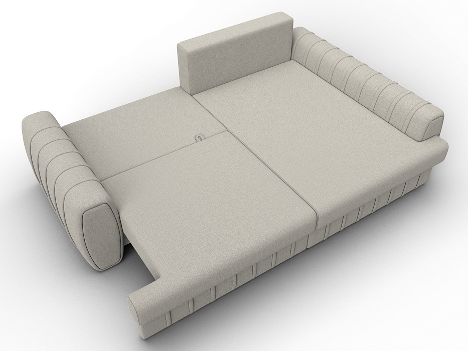 Диван угловой Лига-057 НПБ угол правый (амур 02 бежевый)