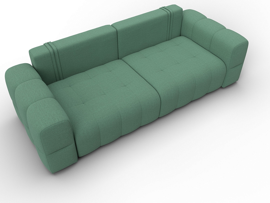 Диван прямой Лига-110 НПБ (амур 11 зеленый)