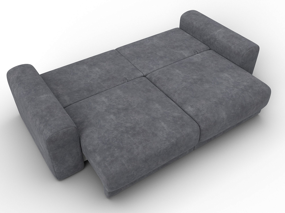 Диван прямой Лига-056 НПБ (brut 16 темно-серый)