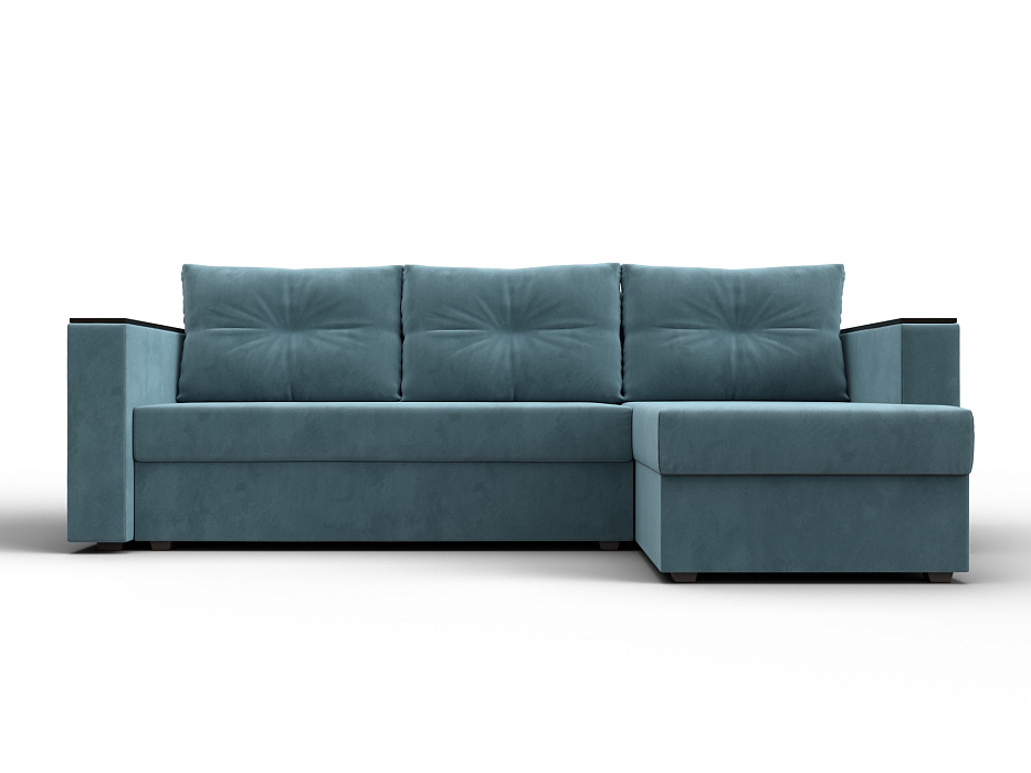 Диван угловой Атланта без стола универсальный угол (seven 113 бирюзовый)