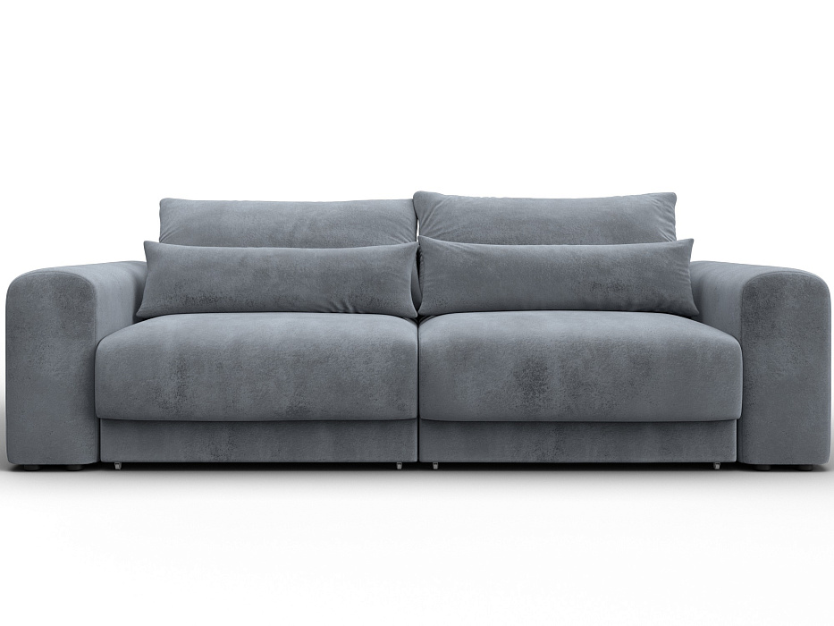 Диван прямой Лига-056 НПБ (tower 10 серый)